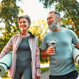 Couple representing improved metabolic health